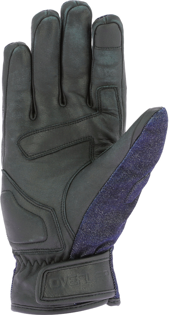 Overlap Iron Motorcycle Gloves blue 2XL Figure 2