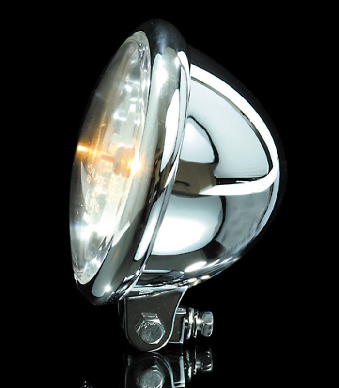 HIGHSIDER Smart 5 3/4 tums strålkastare Bates Style Chrome E-godkänd (1st) Figur 4