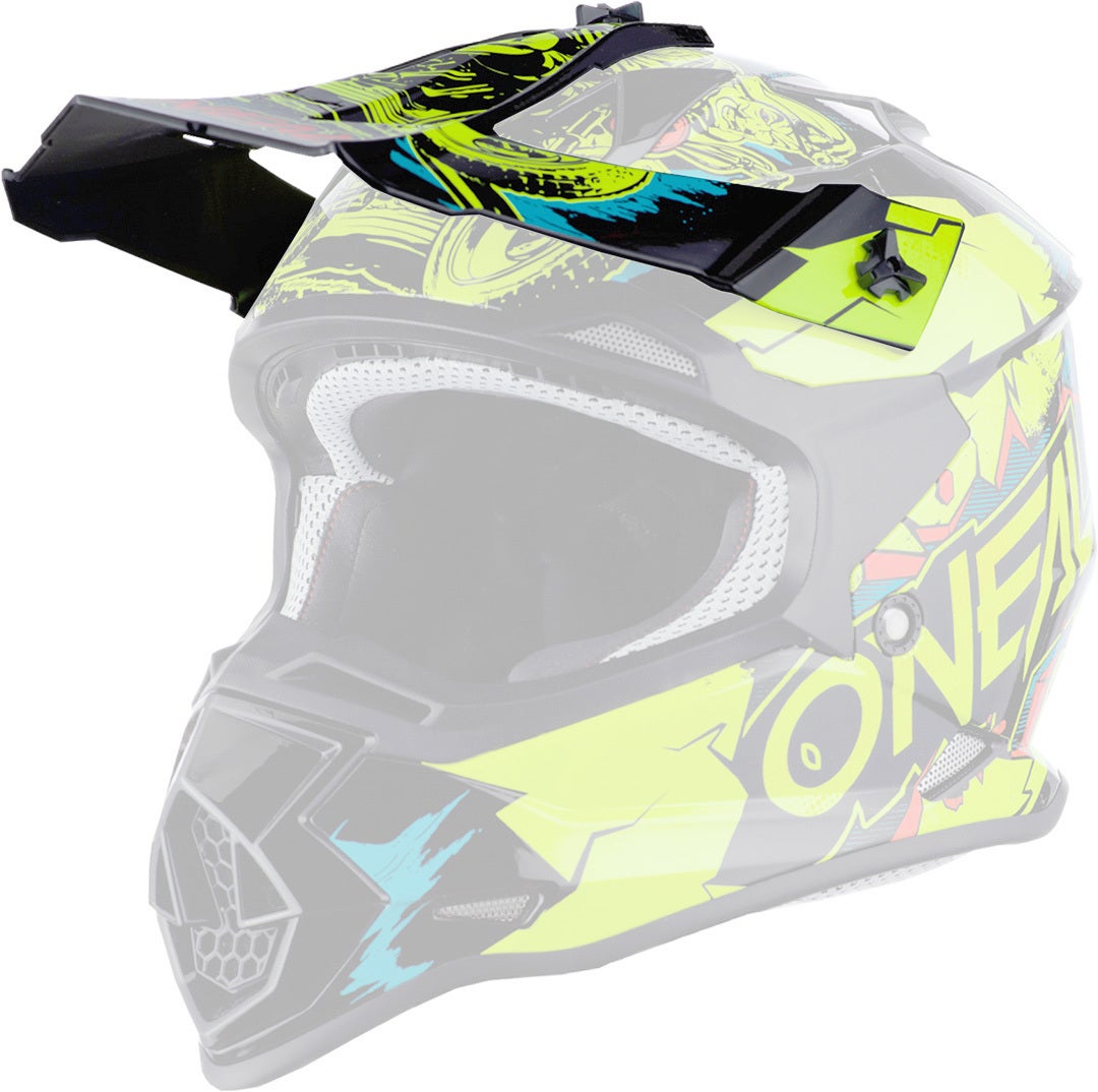 Oneal 2Series Villain Jugend Motocross Helm gelb L (53/54) Abbildung 6