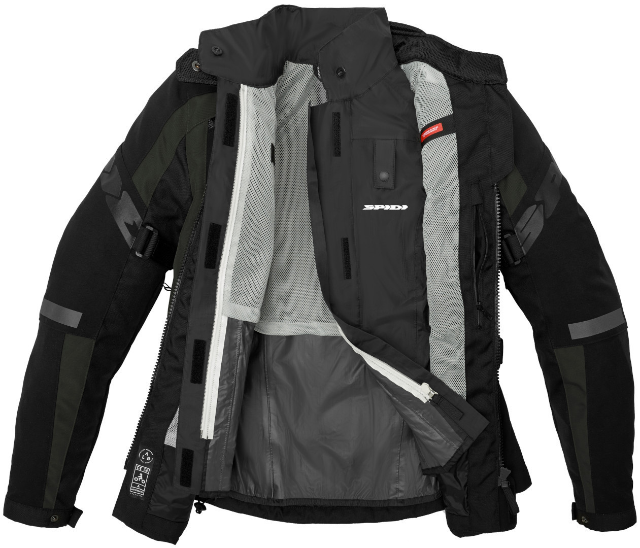 Spidi 4 Season Evo H2Out Jachetă textilă pentru motociclete pentru doamne Negru/Verde XXL Figura 6