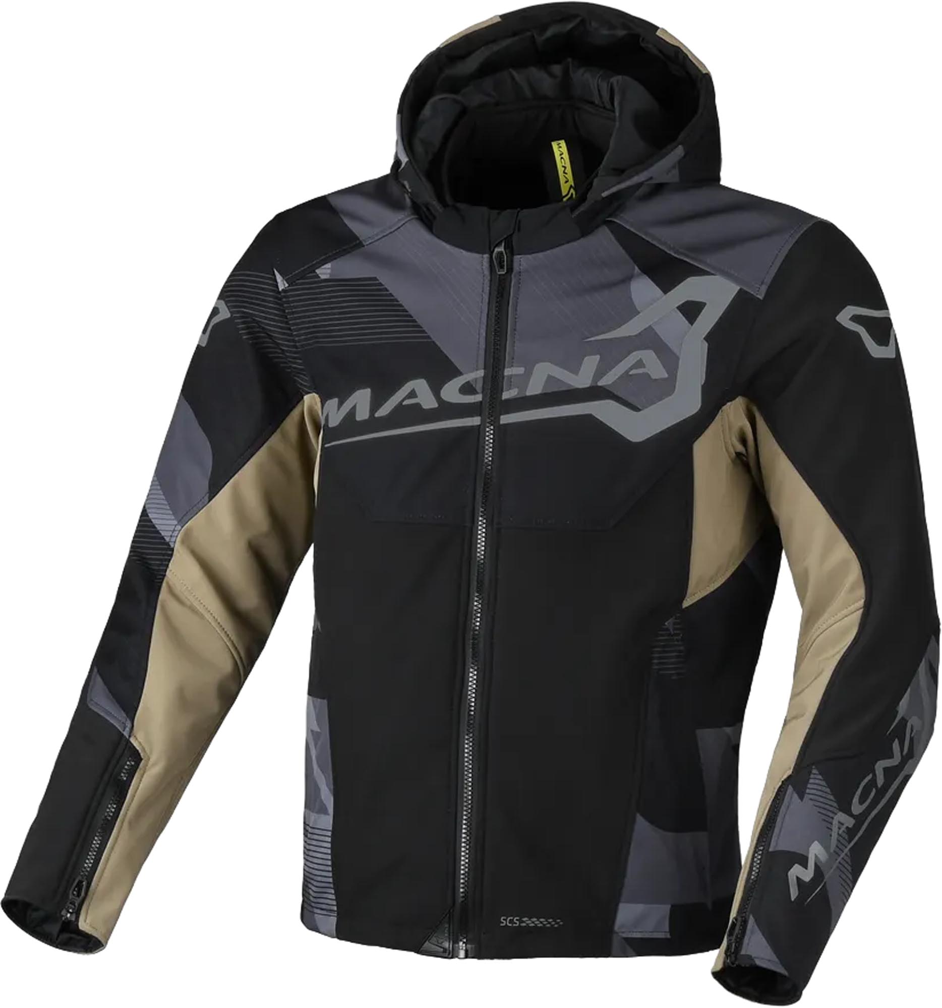 Macna Atracor Motorcycle Textile Jacket black/brown/grey M Figure 1