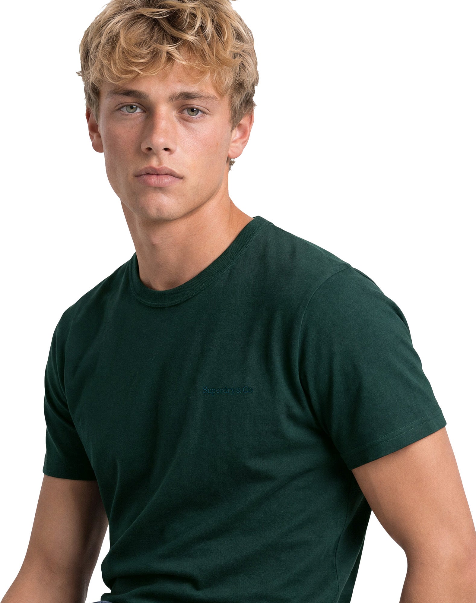 Superdry & Co Essential Company Logo Tricou Verde închis L Figura 5