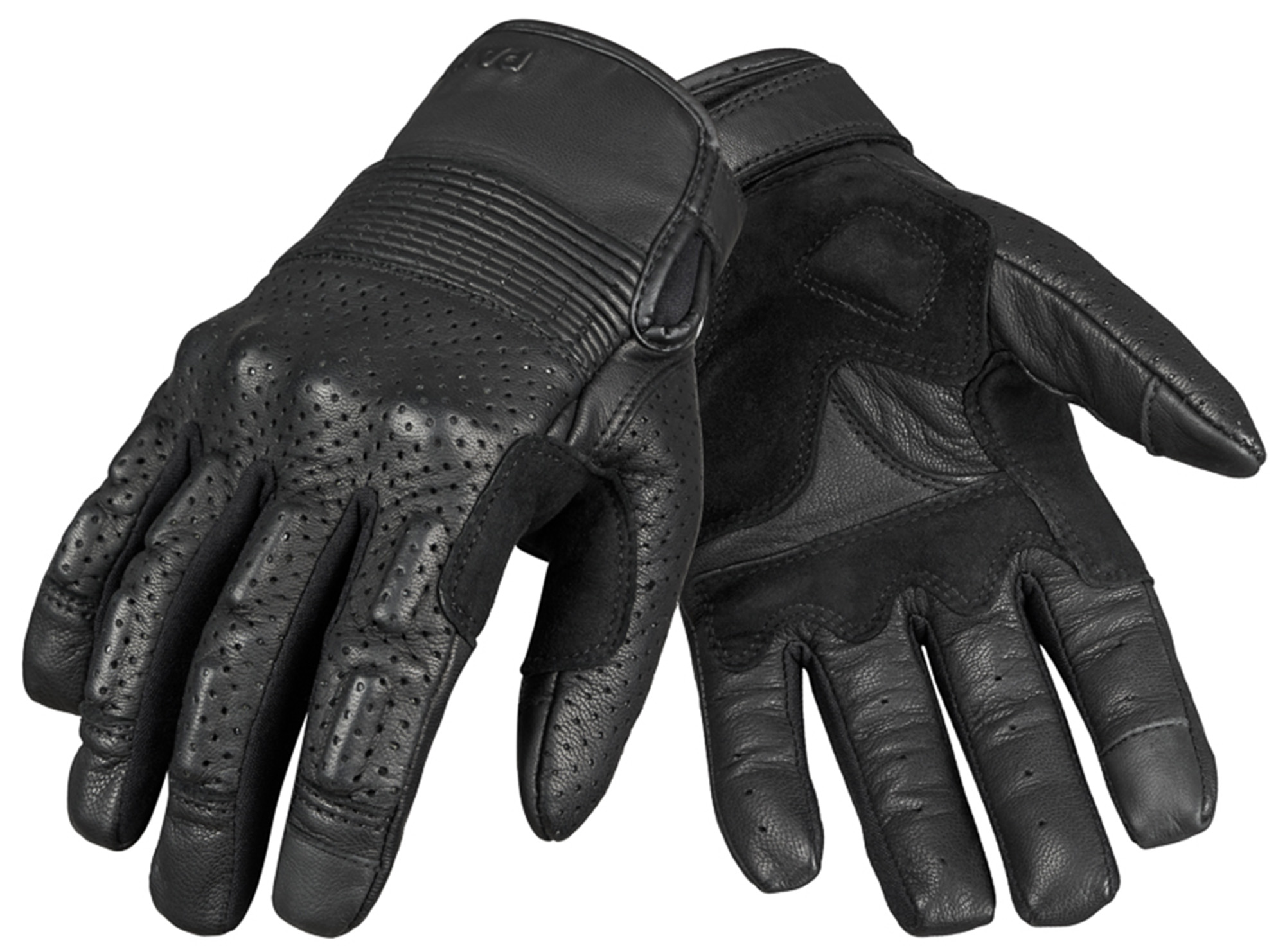 Pando Moto Onyx 02 Mănuși de motocicletă perforate negru S Figura 1