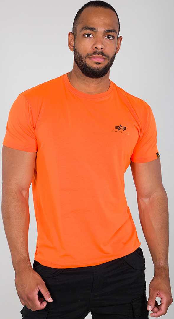 Alpha Industries Basic T Small Logo T-Shirt Neon Orange M Figur 1