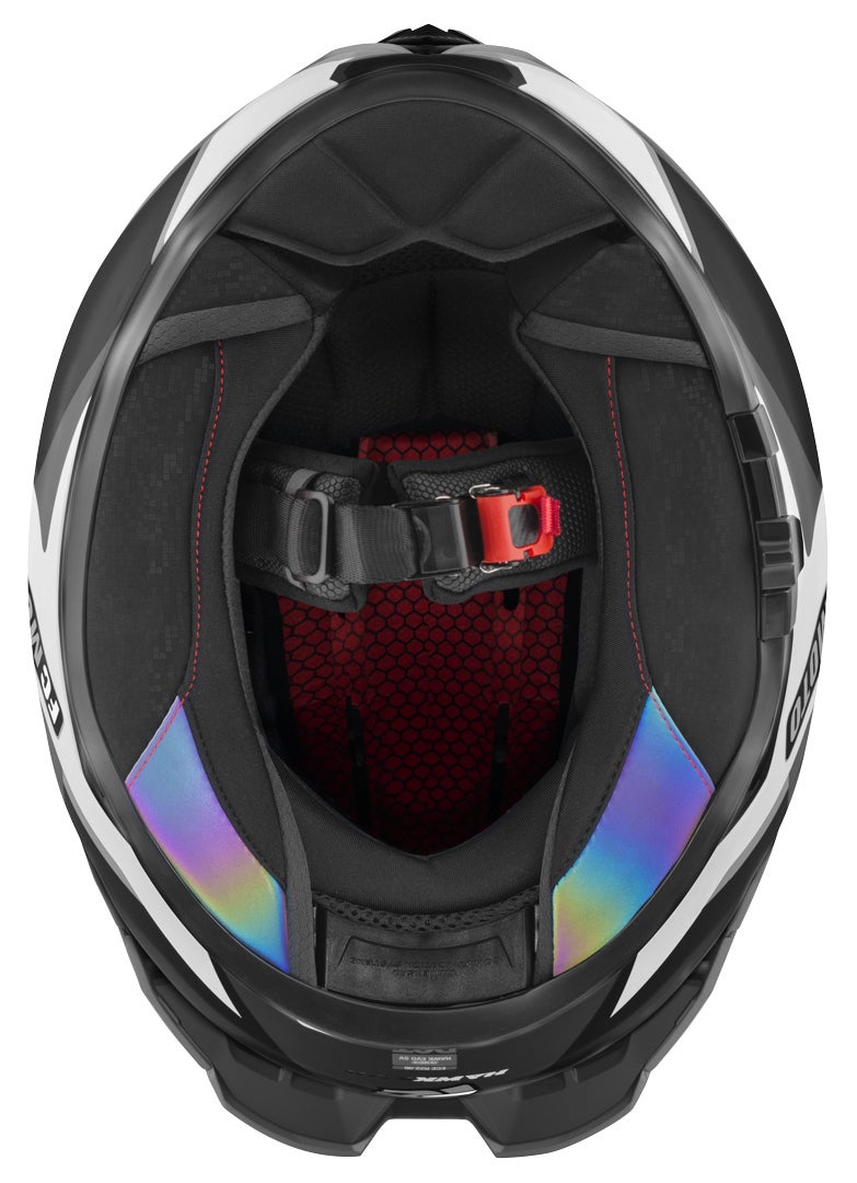 FC-Moto Hawk EVO-X Casco negro mate/gris/blanco S Figura 7