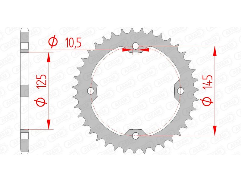AFAM Standard stålkrone 12407 - 520 Figur 2