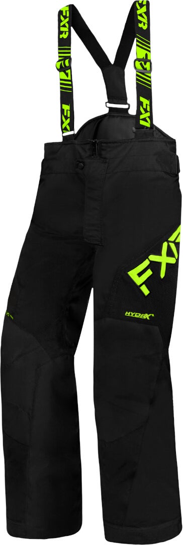 FXR Clutch 2023 Jovens Snowmobile Bib Pants preto/neon 14 Figura 1