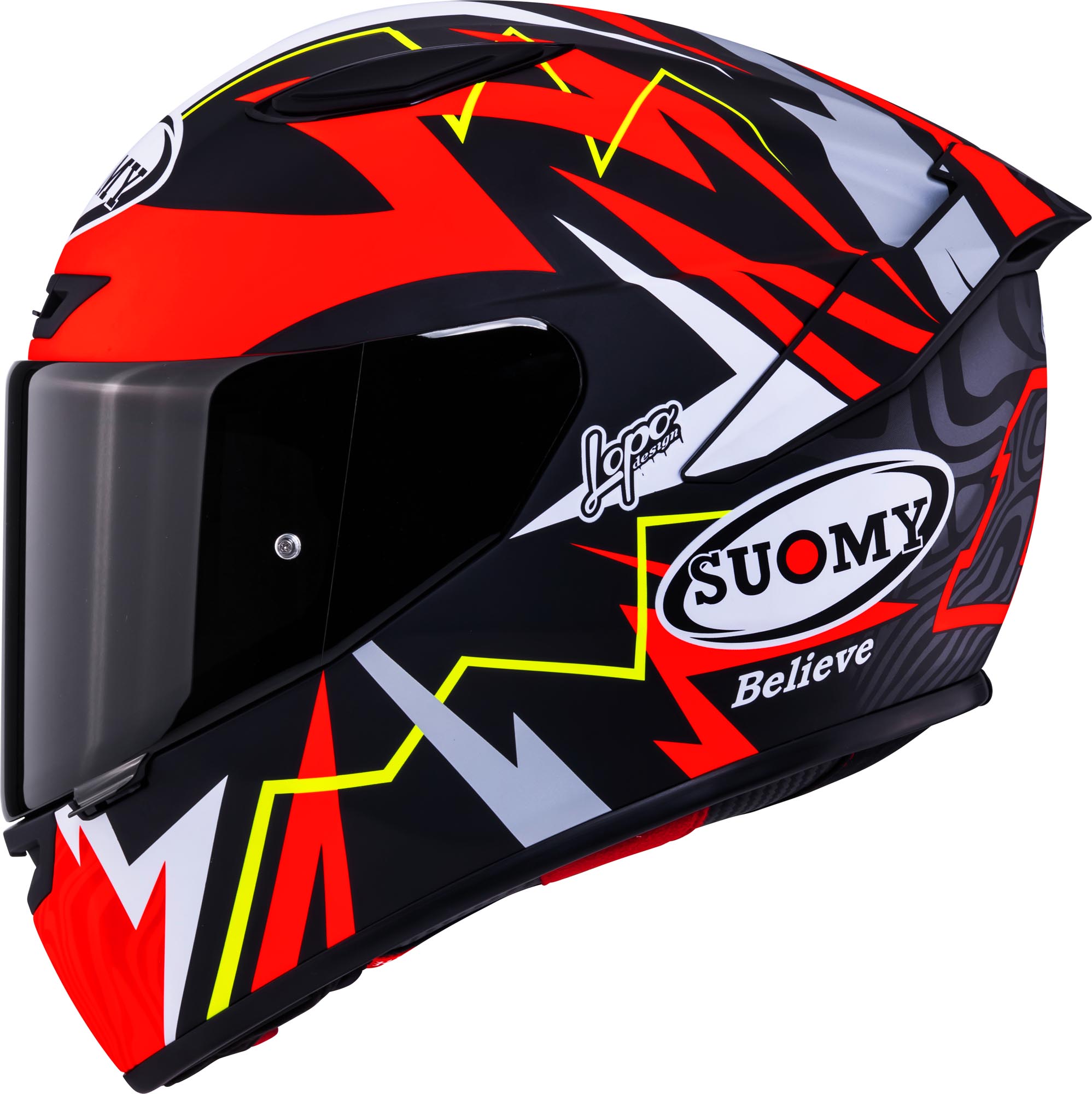 Suomy Track-1 Sam Lowes Replica 2025 Casque Rouge mat/noir M (57/58) Figure 2