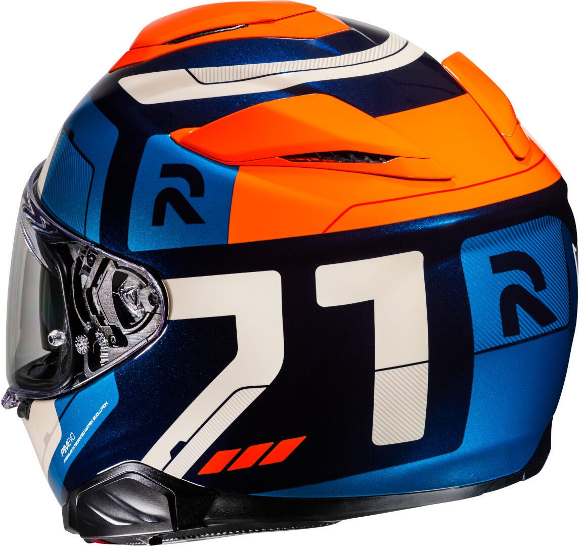 HJC RPHA 71 Cozad Casque Blanc/Bleu/Orange S (55/56) Figure 4