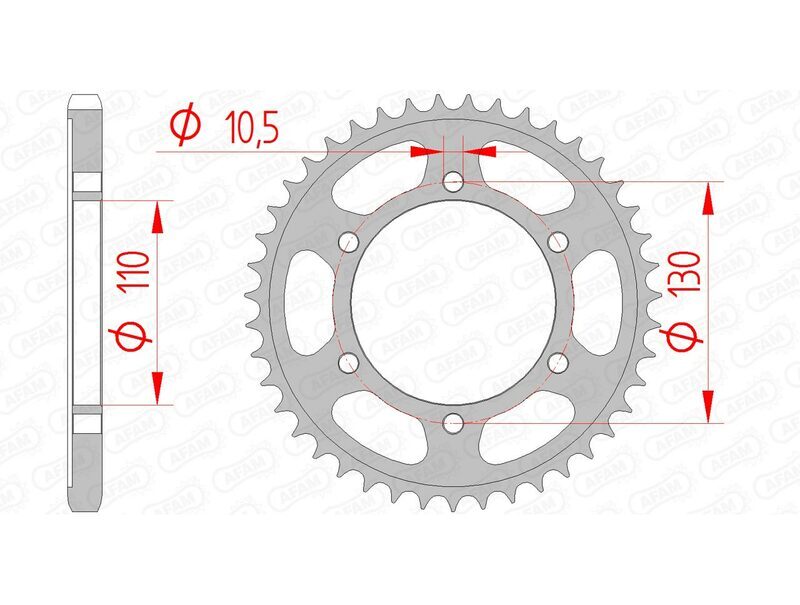 AFAM Kedjesats 525XSR2 15/45 Superförstärkt - Standard Bakdrev 12815 Figur 3