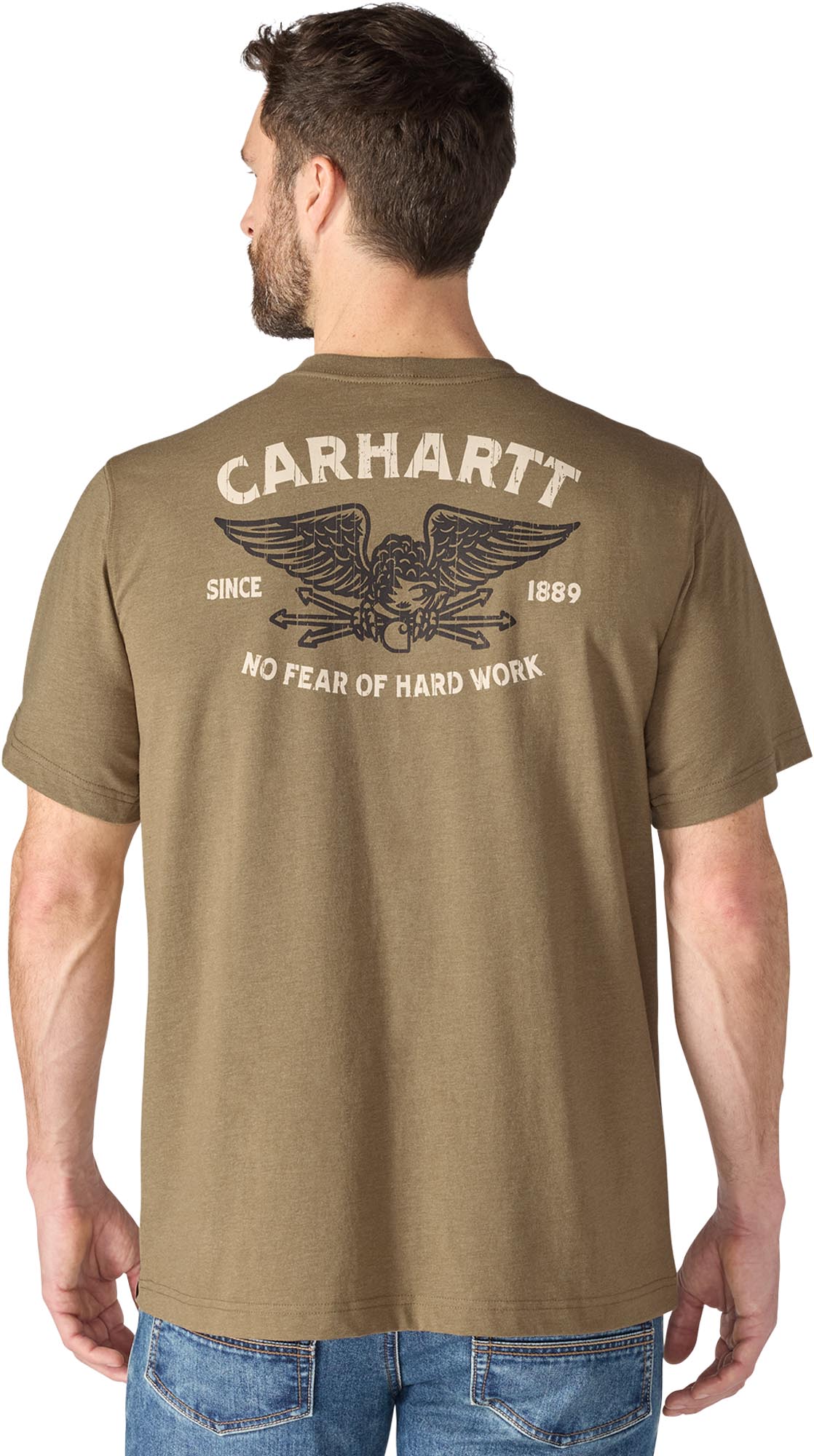 Carhartt Irvine Relaxed Hardwork Eagle T-shirt olive M Figure 6