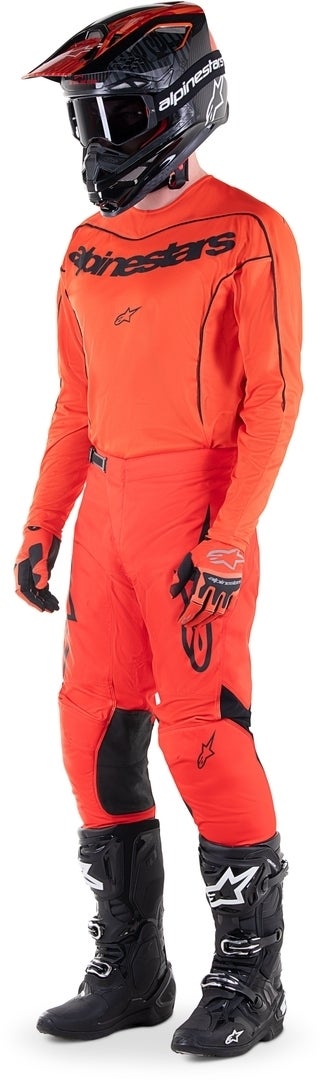 Alpinestars Fluid Lurv Motocross trøje orange/sort L Figur 3