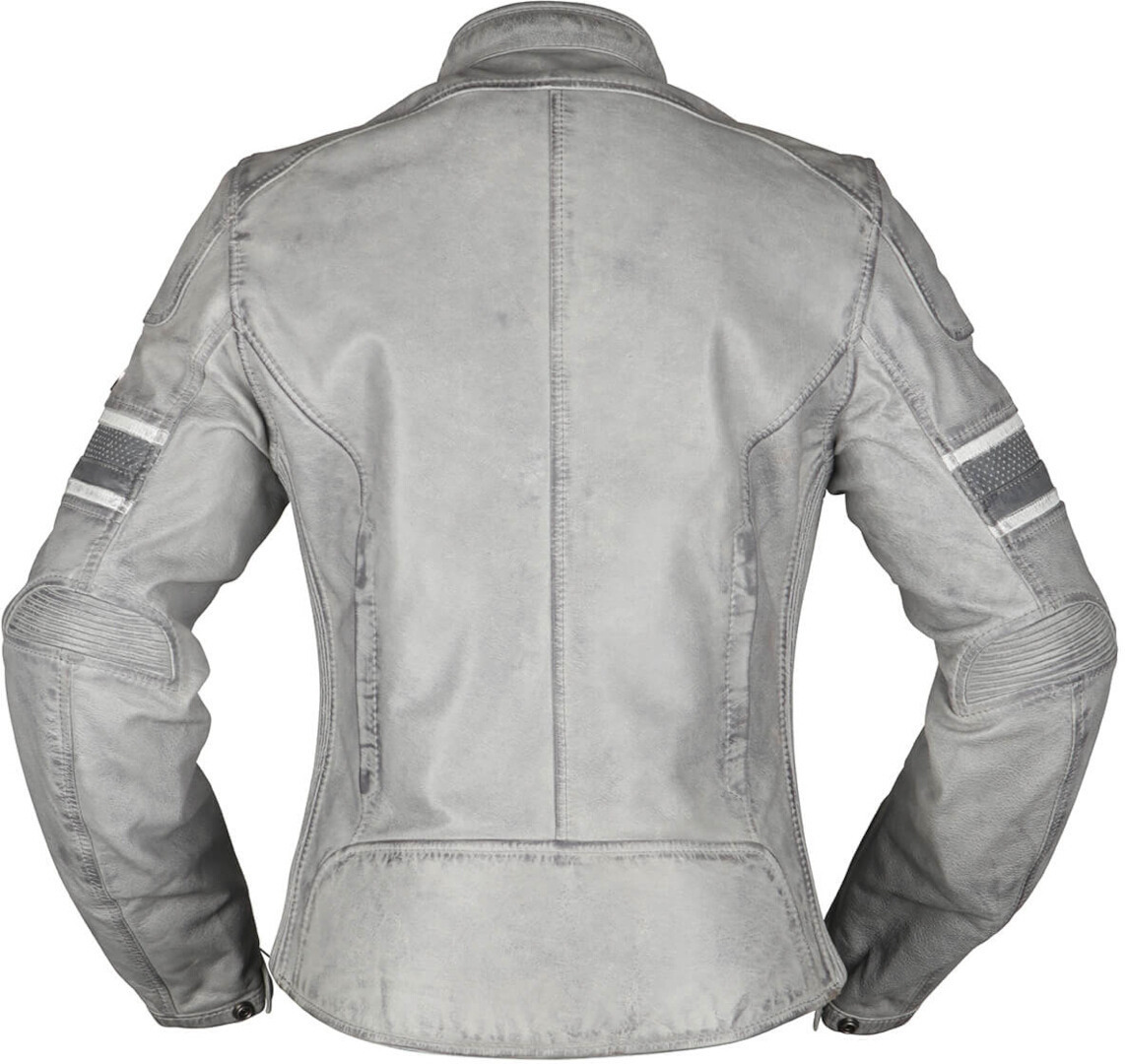 Modeka Iona Ladies Motorcycle Leather Jacket light grey 46 Figure 2