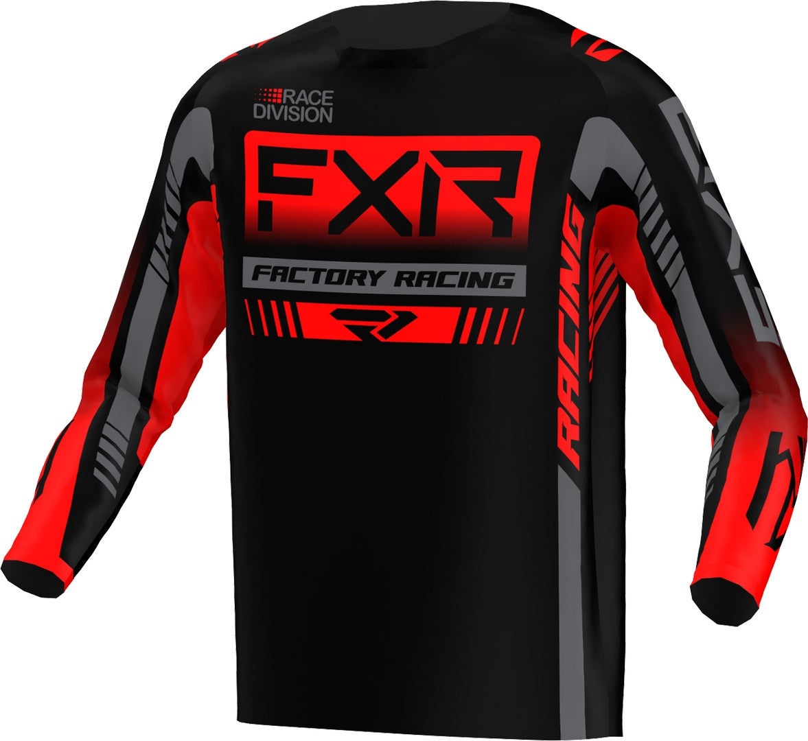 FXR Clutch Pro 2023 Motocross trøje sort/rød S Figur 1