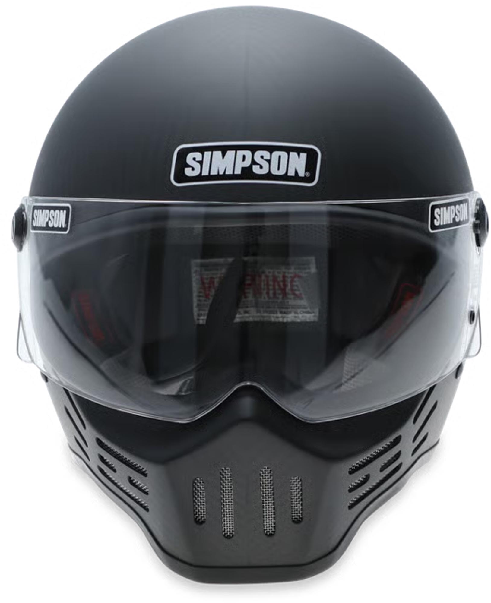 Simpson M30 Motorrad Helm matt schwarz L Abbildung 3
