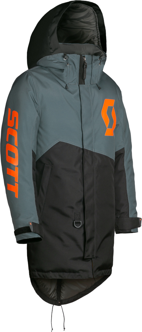 Scott Warm-Up Snowmobile Coat black/grey/orange S/M Figure 3