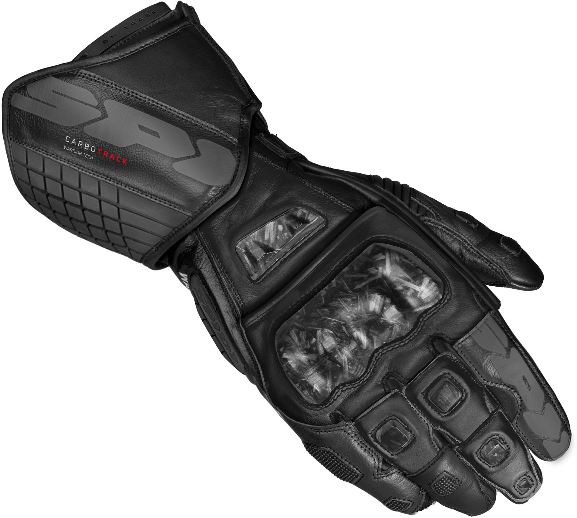Spidi Carbo Track Evo 2 Motorrad Handschuhe schwarz 2XL Abbildung 1
