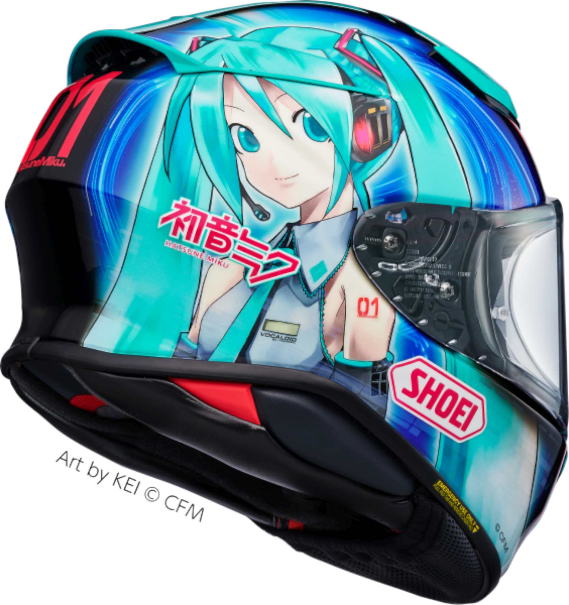 Shoei NXR2 Hatsune Miku Helm XL (61/62) Abbildung 3