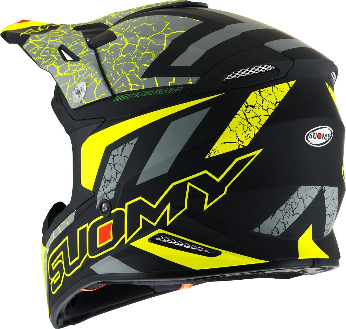 Suomy X-Wing Reel E06 Motocross Helmet black/grey/yellow M (57/58) Figure 3