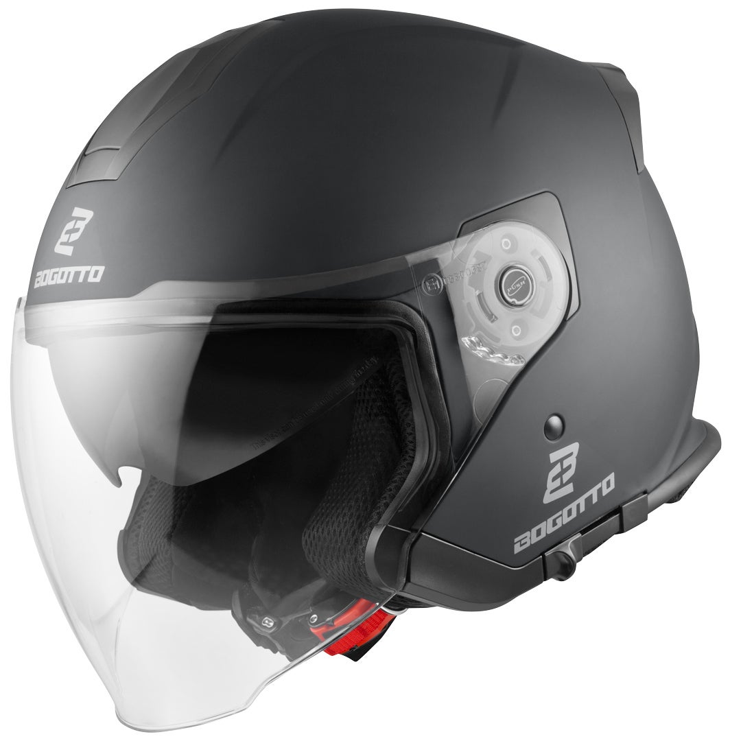 Bogotto V586 Casco jet nero opaco M Figura 1