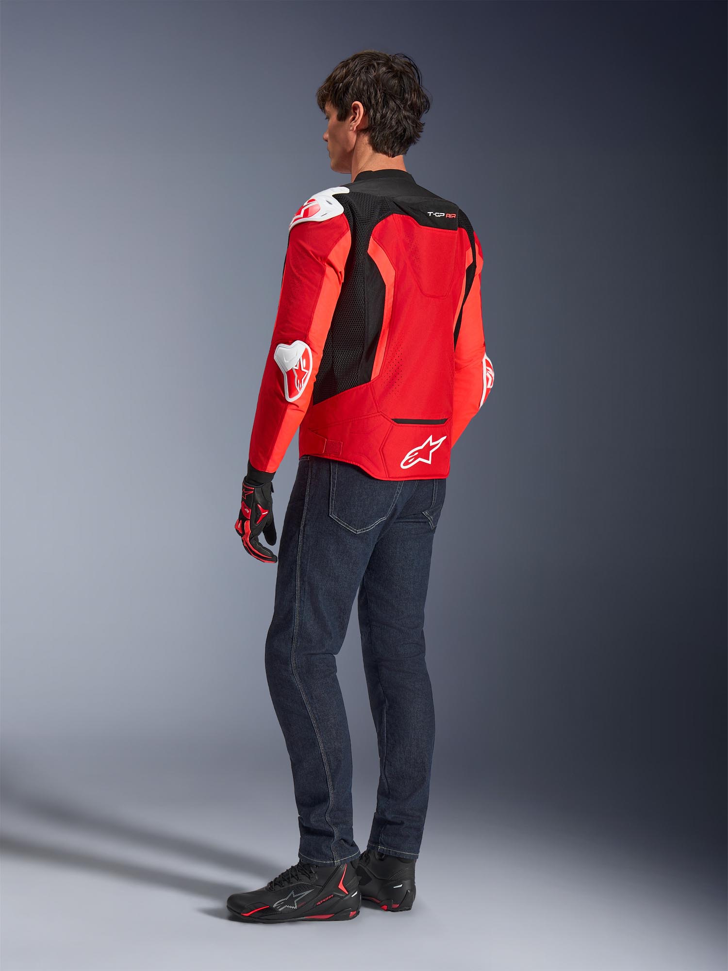 Alpinestars T-GP Air perforated Motorcycle Textile Jacket red/black M Figure 5