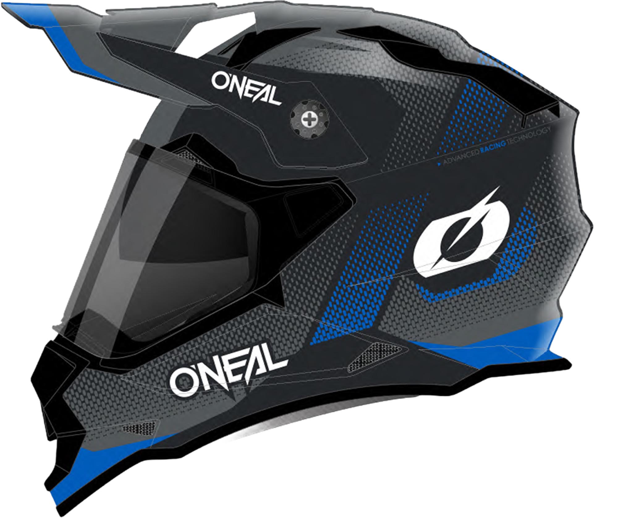 Oneal Sierra Fade Enduro čelada črno/modro S (55/56) Slika 1