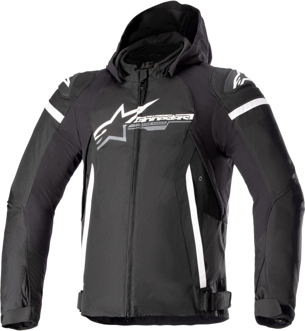 Alpinestars Zaca Jachetă textilă impermeabilă pentru motociclete alb/negru S Figura 1