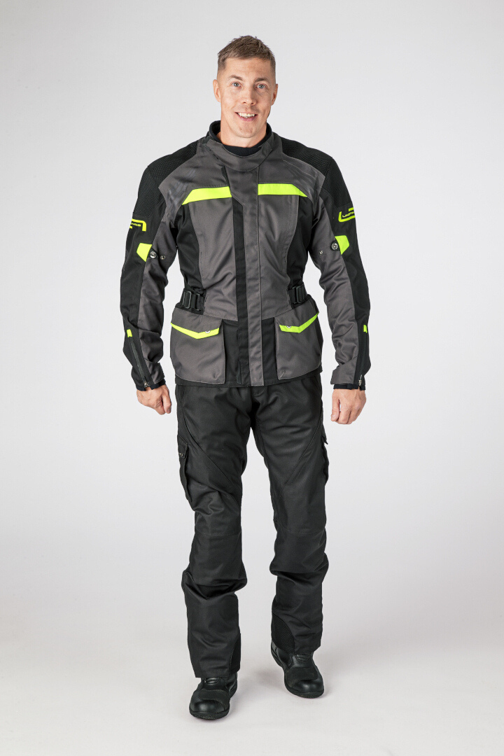 Lindstrands Transtrand waterproof Motorcycle Textile Jacket dark grey/black/yellow 60 Figure 3