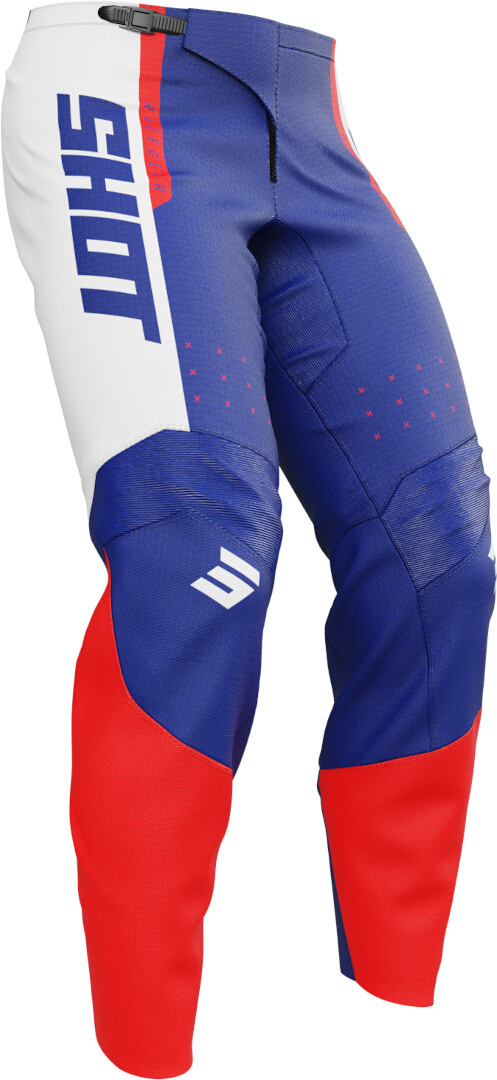 Shot Draw League Pantaloni de motocross pentru copii Albastru/Alb/Roșu 6/7 Figura 2