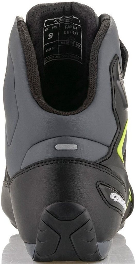 Alpinestars Faster-3 DryStar Motorcykel sko sort/grå/gul 9 (42) Figur 4