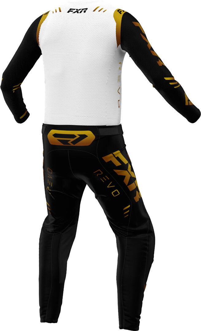 FXR Revo 2024 Motocross bukser Sort/guld 32 Figur 2