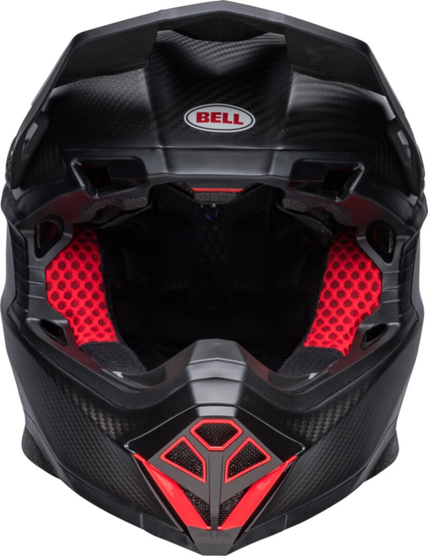 Bell Moto-10 Spherical Satin Gloss Casco da motocross nero/rosso M (57/58) Figura 3