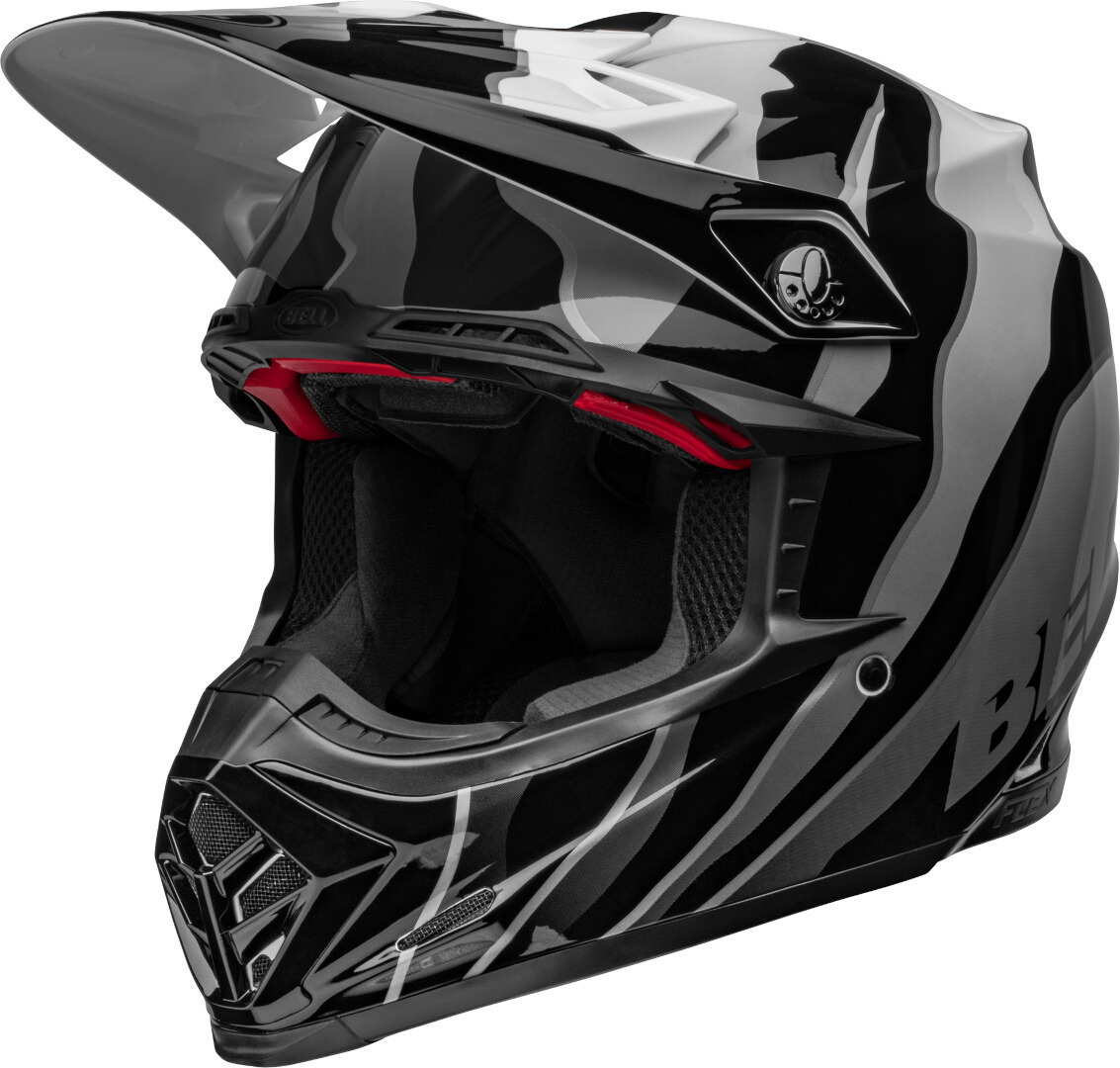 Bell Moto-9S Flex Claw Motocross hjälm svart/vitt S Figur 2