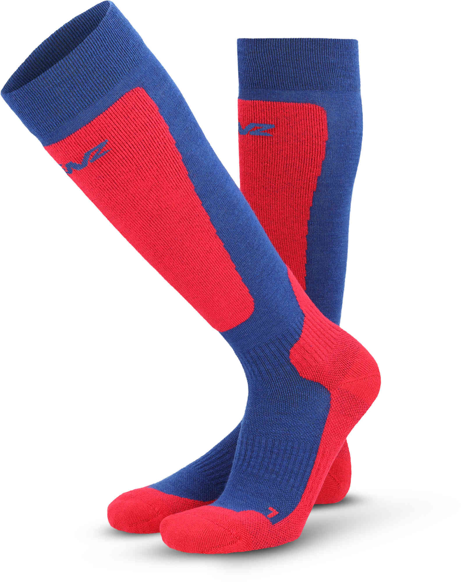 Lenz Think About Merino Winter 3 Meias azul/vermelho 39-41 Figura 1