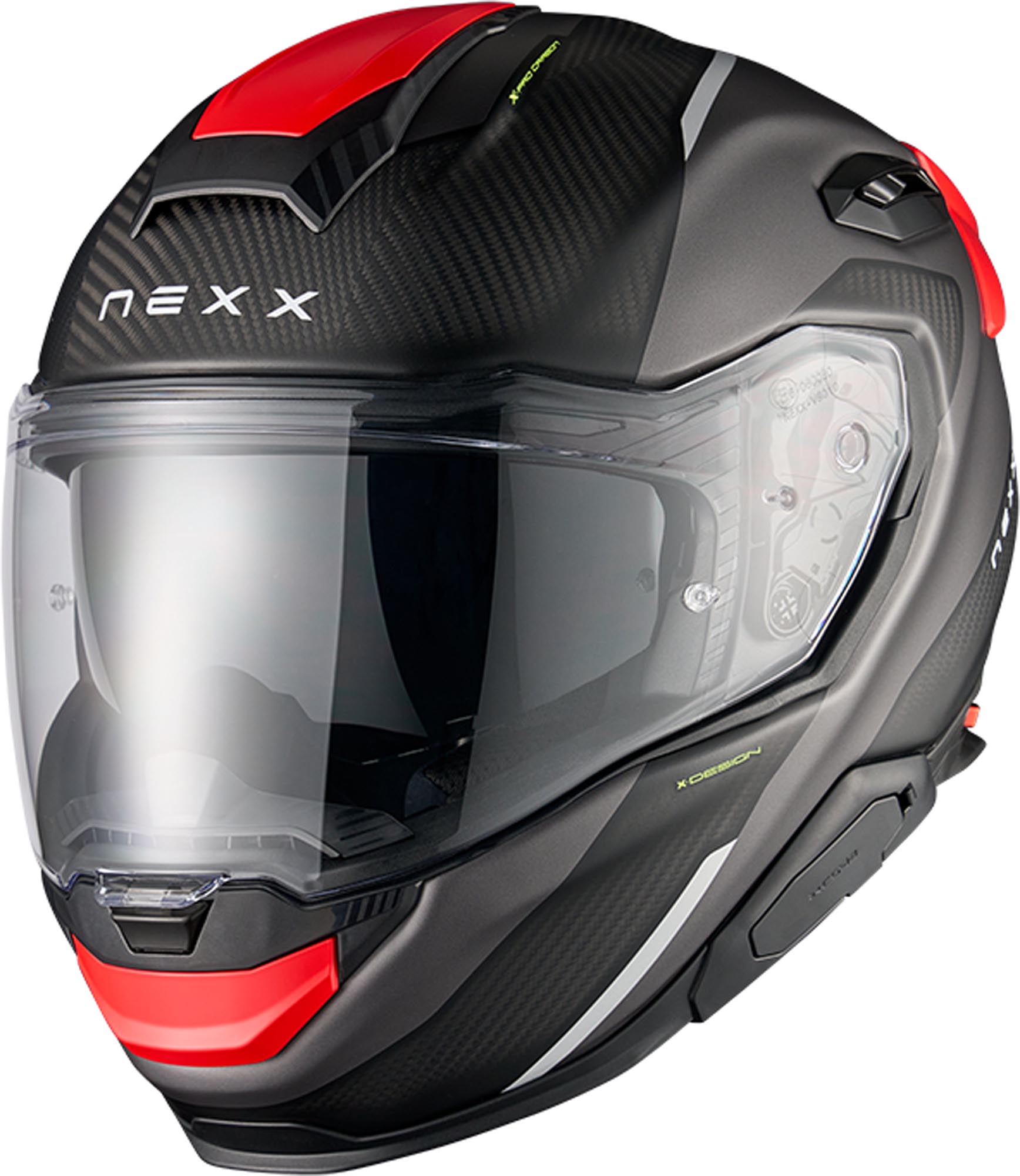 Nexx X.TR Rush Carbon Cască Negru/Roșu XL (61/62) Figura 1