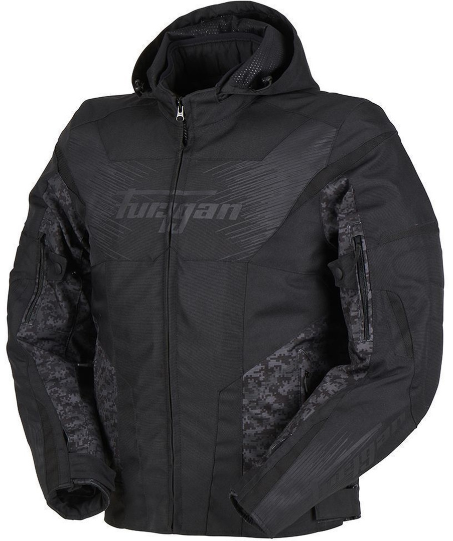Furygan Shard Jachetă textilă impermeabilă pentru motociclete Negru/Camuflaj 4XL Figura 3
