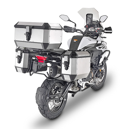 GIVI Trekker 56 Alaska Monokey Aluminiumtoppfodral Silver 56 Ltr. Figur 2