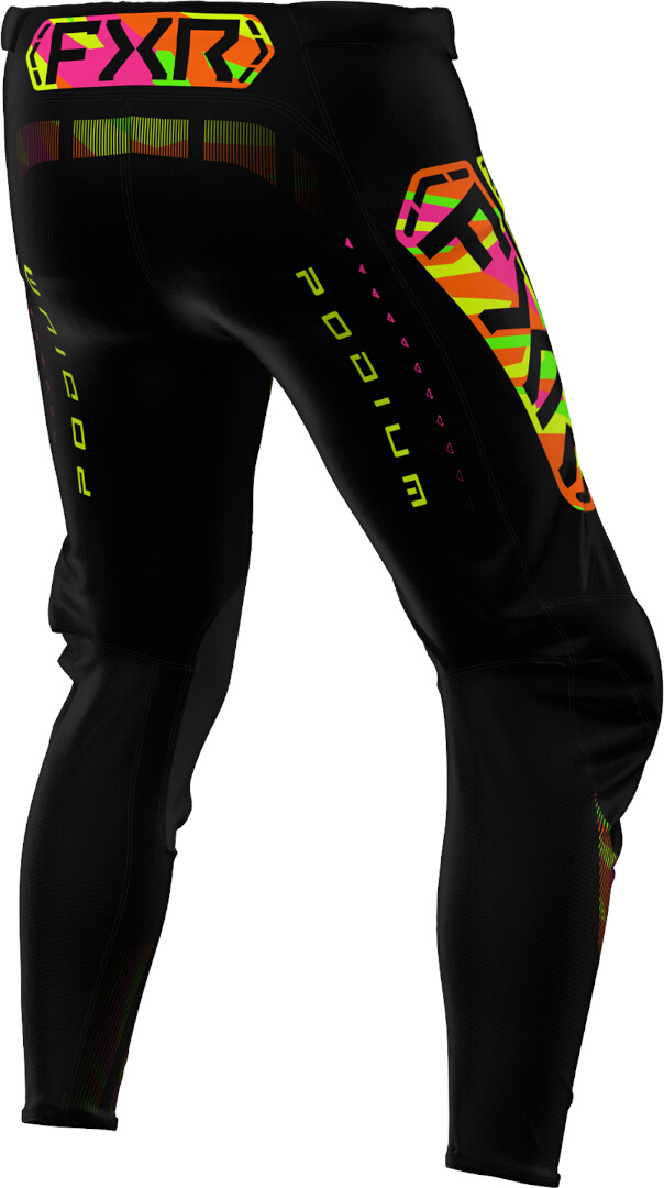 FXR Podium 2025 Pantaloni de motocross Negru/Galben/Verde 36 Figura 2