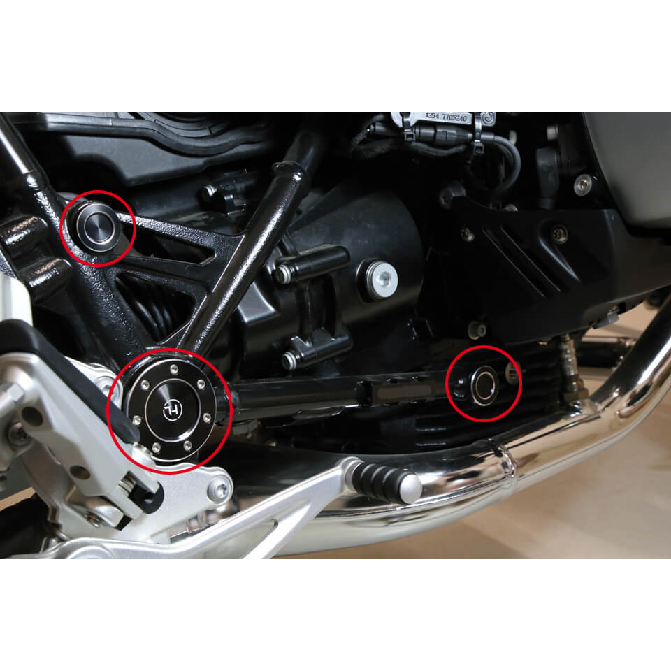 HIGHSIDER CNC FRAME CAP Set, Abdeckkappen Set für BMW RnineT Settimo pezzi Figura 4