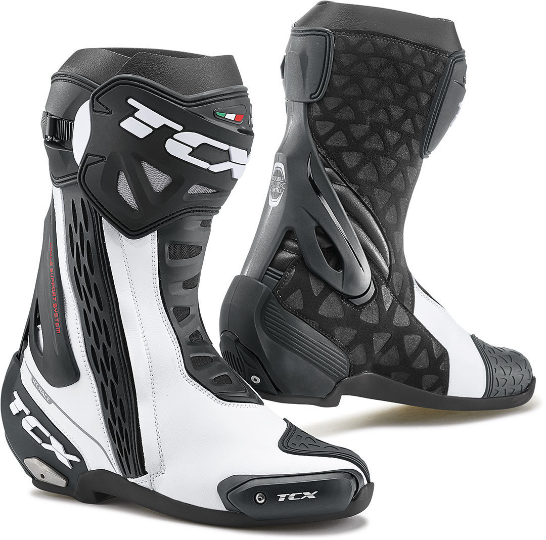 TCX RT-Race Motorcycle Boots white/black 40 Figure 1