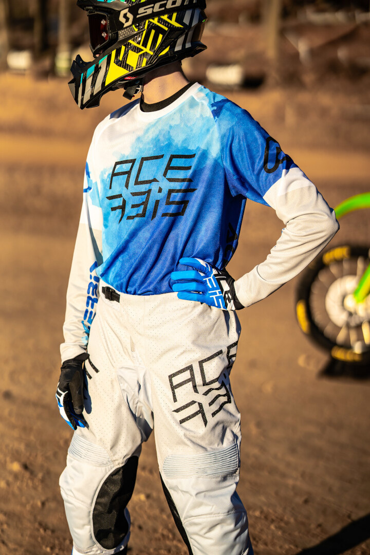 Acerbis J-Windy Vented Watermark Motokrosový dres modrobílá L Obrázek 3