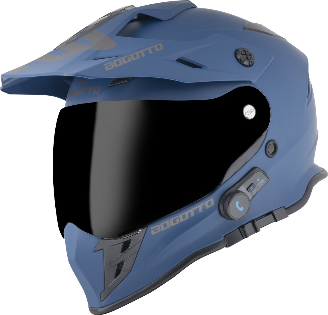 Bogotto H331 BT Bluetooth Casco Enduro Blu opaco 2XL Figura 2