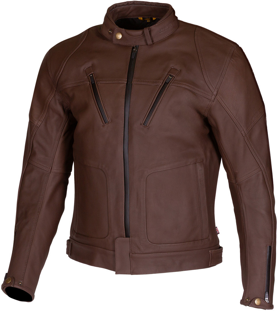 Merlin Gable II waterproof Motorcycle Leather Jacket brown 50 Figure 1