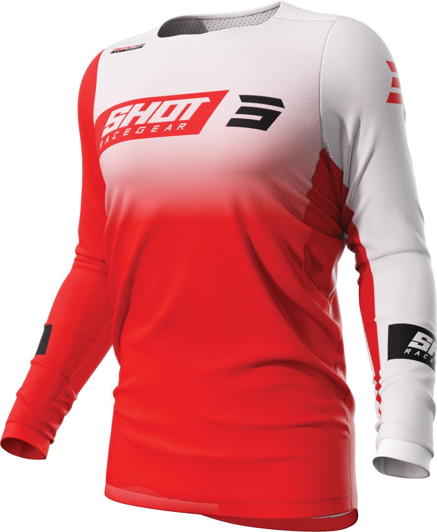 Shot Contact Scope Motocross Jersey vermelho/branco 4XL Figura 1