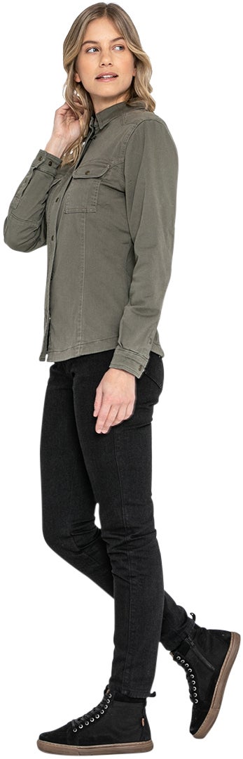 John Doe Motoshirt XTM Dámská košile olive M Obrázek 7