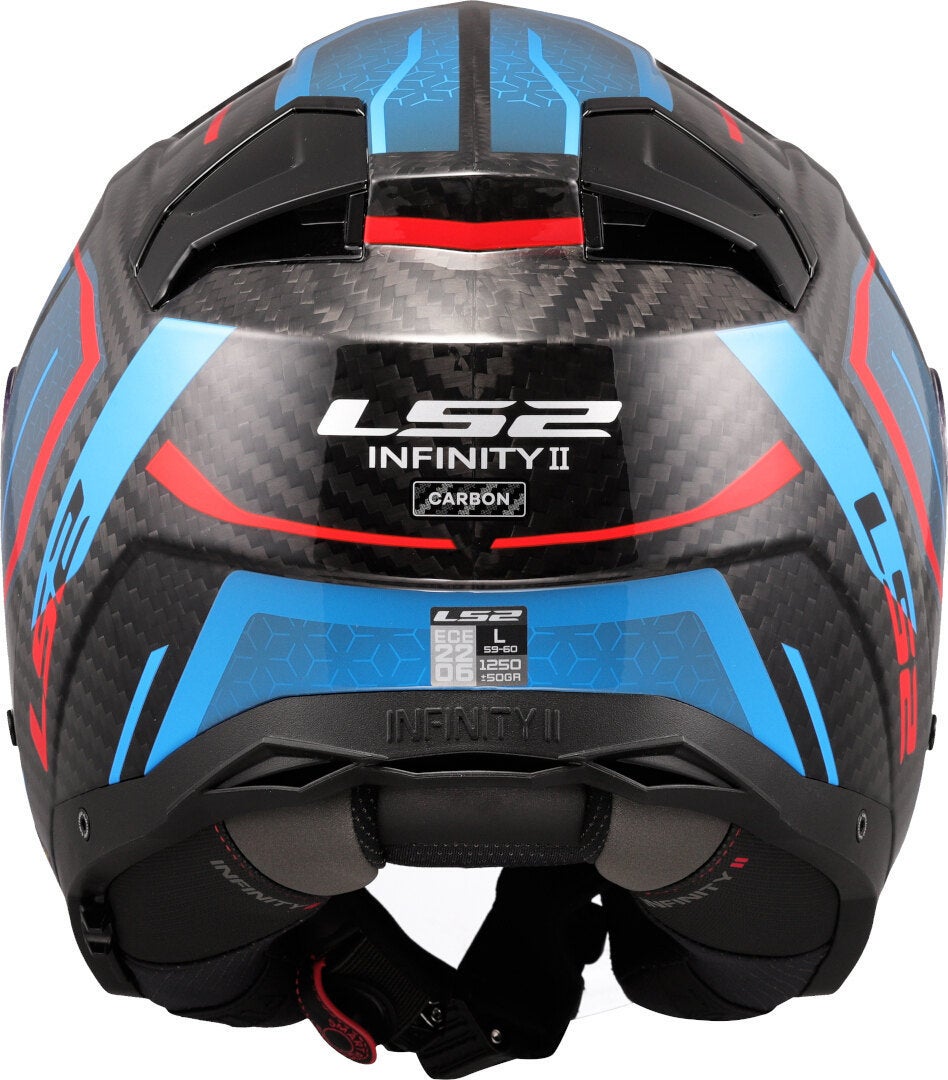 LS2 OF603 Infinity II Carbon Urus Jet Helmet carbon/blue/red XL (61/62) Figure 4