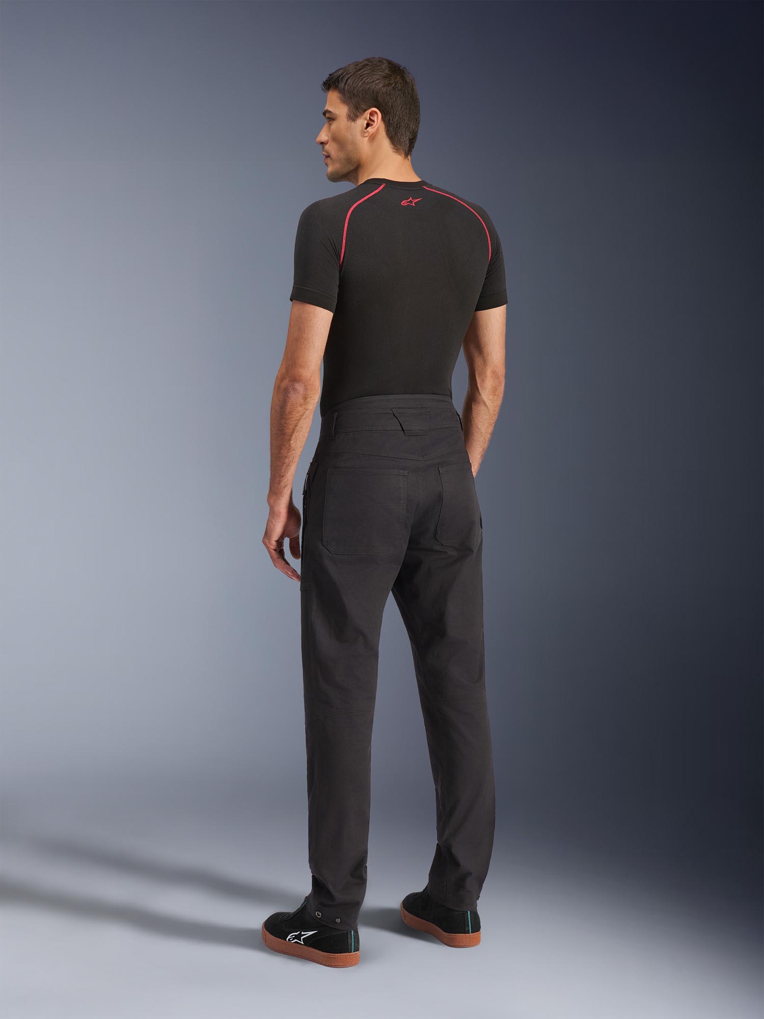 Side view of Alpinestars Flex-Ast Canvas Motorcycle Textile Pants