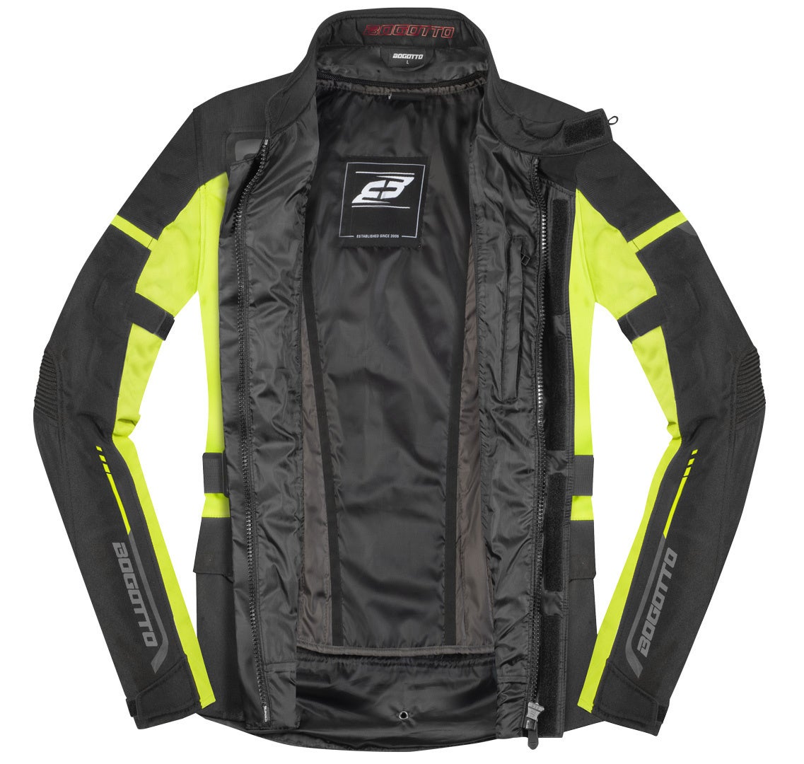 Bogotto Azury 2in1 Veste textile de moto imperméable noir/néon 6XL Figure 4
