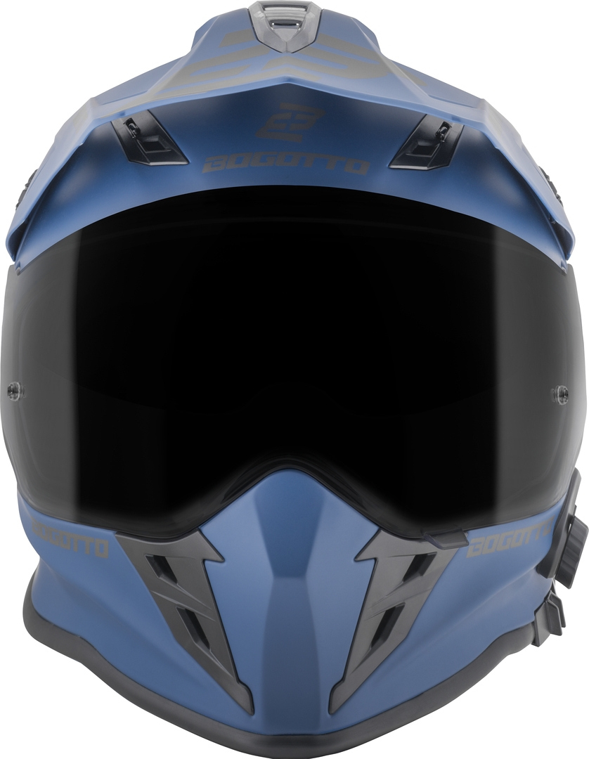 Bogotto H331 BT Bluetooth Casco Enduro Blu opaco 2XL Figura 6