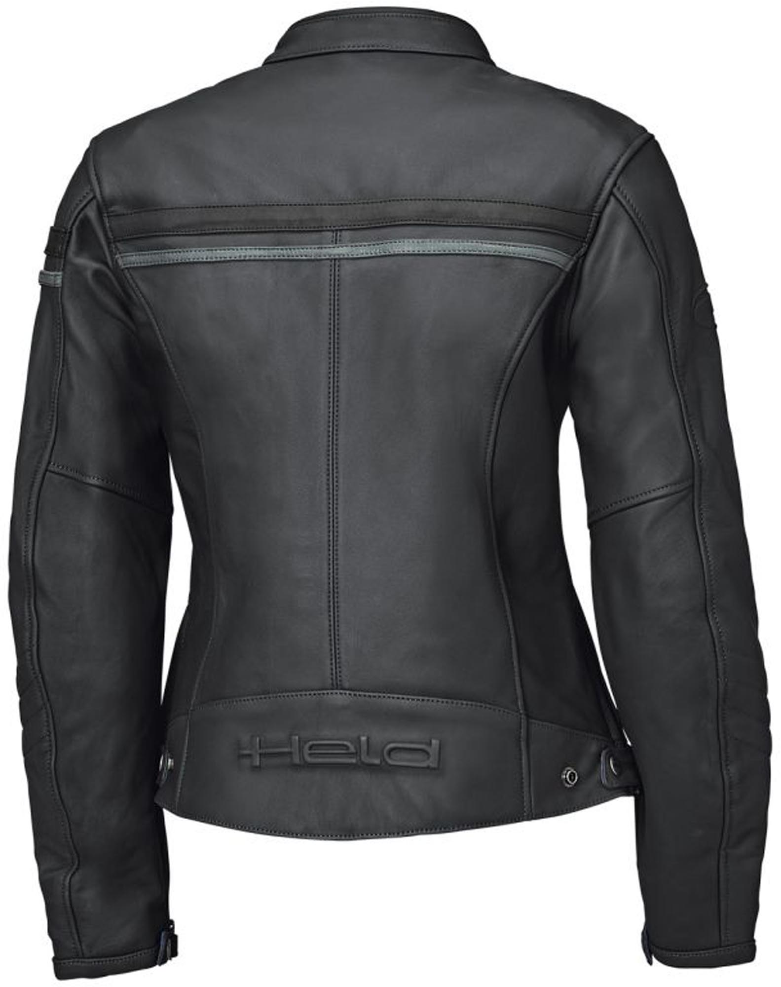 Held Midway Damen Motorrad Lederjacke schwarz/dunkelgrau 44 Abbildung 2